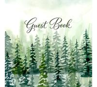 Guest Book For Vacation Rental Airbnb Bed And Breakfast Vrbo: 110 Single Sided Pages , Warm-toned paper Great For Cabins, Country Houses