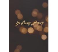 Guest Book: Funeral Guest Book For Memorial Service, Guest Book For Funeral, Memorial Service Guest Book, Sign In Book For Funeral, Hardcover, Golden Brown Cover Design