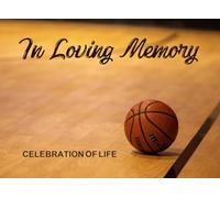 guest book in loving memory basketball: Celebration of Life in loving memory Guest Book Basketball. for Funeral and Memorial Services