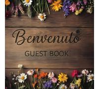 Guest book: Libro degli ospiti originale e personalizzato, Idea regalo per b&b, casa vacanze, hotel, ristorante ... 108 pagine bianche per le dediche degli ospiti