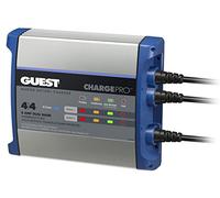 Guest Cargador de batería Integrado Guest 2707A 8A/12V, 2 Bancos, Entrada de 120 V