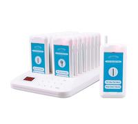 Guest Paging Queuing System,Restaurant Pager System,16 Coasters,20H Standby,Long Range 500M, For Restaurants, Food Courts, Pizzerias, Churches, HUANGHAIQIU