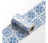 Guest Ruyunlai Cenefa Adhesiva con baldosas mandala florales 30x240cm Y369