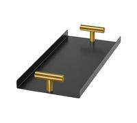 Guest Towel Holder - Organization Storage with Golden T Handle, Stylish and Functional Tabletop Organizer, Guest Napkin Holder for Bathroom, Kitchen, Bar, Party, Table, Vanity, Restaurant Dinner