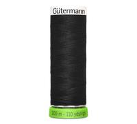 Gütermann 100 rPET 000 - Hilo de coser (100 m), color negro