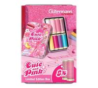Gütermann Creativ Cute and Pink Caja de Hilos de Coser - Edición Limitada de Hilos para Costura y Bordado, 8 Bobinas - 1 Set