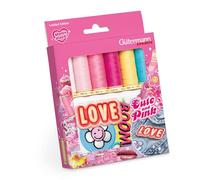 Gütermann Creativ Cute and Pink Set de Hilos de Coser con Parches - Hilos Universales para Costuras y Puntadas Atrás, Poliéster, 6 x 100m - 1 Set