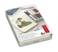 Gutermann Creativ Coselotodo - Set de regalo de hojalata nostálgico, 100 m, 8 bobinas, 100% poliéster, costura a mano y a máquina, colores populares