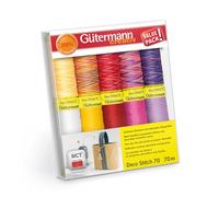 Gütermann creativ Set hilo de coser con 10 bobinas de hilo de adornos Deco Stitch 70 70 m