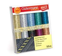 Gutermann Hilo Conjunto, Polyester Blend, Colores Surtidos, 50m, 500