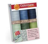 Gütermann creativ Set hilo de coser con 6 bobinas Quilting 200 m en colores diferentes