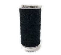 Gütermann Denim Hilo de coser de poliéster, 100 m por bobina, negro