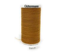 Gütermann Denim Hilo de coser de poliéster para tela vaquera, 100 m por bobina, dorado