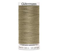 Gütermann Denim - Hilo de coser (poliéster, 100 m), gris claro