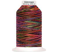 Gütermann G715264-9842 - Hilo de coser, poliéster, 9842, rojo/azul, 1000 m