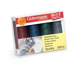 Gütermann - Gütermann Sparkly (100m) De coser Hilo Conjunto 2-4 Piezas