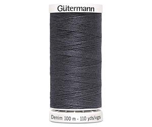 Gütermann Hilo de coser vaquero, gris, Poliéster, Talla única, 100