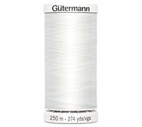 Gütermann Hilo de poliéster Blanco de 250 m, 5.5x2.5x2.5 cm