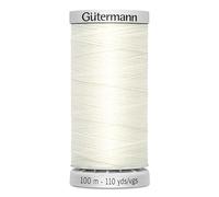 Gütermann Hilo M782 Extra Fuerte Hilo de Coser Poliéster 100m Hilo para Máquina de Coser para todas las costuras muy exigidas (blanco crudo)