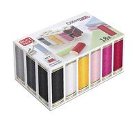 Gütermann Hilos de almacenamiento, surtidos, caja de 18 carretes