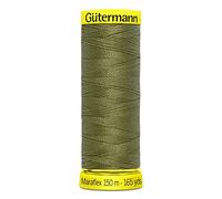 Gütermann Maraflex - Hilo de coser elástico, 150 m, color verde oliva cálido