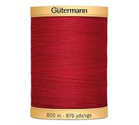 Gütermann naturales algodón hilo 800 M 2074 - Pro Bobina + Gratis Minerva Crafts Craft Guide