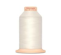 Gütermann Tera 180 111 - Caja de 2000 m, color blanco