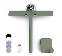 Gütewerk Escobilla de Ducha para Puertas de Ducha, 23 cm, Limpieza de Vidrio, Accesorios de Ducha de Silicona, Herramienta de Limpieza de Ventanas, Limpiador de Ducha de Vidrio higiénico, Hoja de