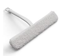GÜTEWERK Rasqueta Limpiacristales y Trapo 2 en 1, Limpia Mamparas Ducha Cristal, Limpiador Mampara 23cm para Limpiar Cristales y Coches, Limpia Cristales Ducha Silicona, Rasqueta Cristales