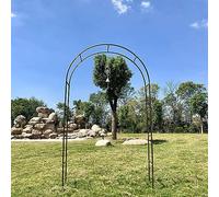 GueTTO Arco de Boda de Acero Inoxidable para Rosales y Enredaderas, Estructura multifunción como Soporte Floral, Anchos 120 a 350 cm para Celebraciones al Aire Libre,W180*H220cm