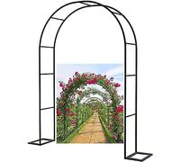 GueTTO Arco de Boda de Acero Inoxidable para Rosales y Enredaderas, Estructura multifunción como Soporte Floral, Anchos 120 a 350 cm para Celebraciones al Aire Libre,W120*H220cm