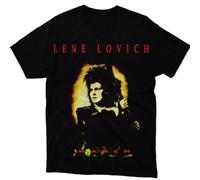 GUEWBF VTG Lene Lovich Singer Heavy Cotton Full Size Men Women ShirtBlackM