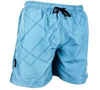 GUGGEN Mountain Bañador para hombre de secado rápido B2 con cordón, pantalones cortos de playa, pantalones de natación para hombre con estampado a cuadros, blanco y negro, XXXXL