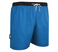 Guggen Mountain Bañador para hombre, diseño de cuadros, color azul y lila azul L