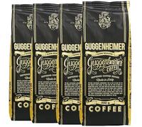 Guggenheimer Supreme Café en Grano Natural 2Kg - Tueste Muy Lento - Mezcla Cafe en Grano Arabica y Robusta - Cafe Grano Máquinas Automáticas - 4x500 g