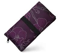 GUGGIARI® Tabaquera de Tela Jacquard para Hombre - Funda Pitillera para Tabaco, Papel de Liar, Filtros y Encendedor (Flower - Berry)