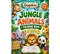 Guguboo Jungle Animals Coloring Book: Learn and Color Cute Jungle Friends