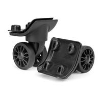 GUGULUZA 1 par de ruedas de repuesto para maletas rígidas y maletas de viaje, color negro (ruedas GU149 con doble rueda)