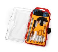 GUGULUZA 357cal - Kit de limpieza de armas para pistola de 9 mm, incluye cuerda de limpieza de barril, cepillo y soporte para parches