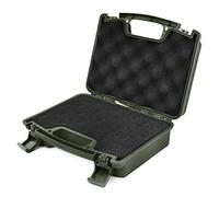 GUGULUZA Funda rígida para pistolas, inserto de espuma de rejilla, funda corta para pistola, 26 × 21 × 7,5 cm, verde militar