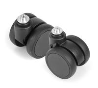 GUGULUZA Rueda giratoria universal de repuesto de 50mm para reparación de maleta de carcasa blanda y dura, negra