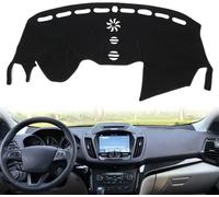 GuGuoZZ Antideslizantes Cubierta Tablero para Ford Fuga Kuga 2013-2019 Cubierta Antideslizante salpicadero de Coche protección Solar Anti-UV