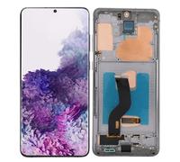 Gugxiom 6.7 AMOLED Original para S20 Plus, Pantalla Táctil Digitalizador Asamblea S20 Plus 5G SM G986B, Reemplazo de Pantalla LCD con Marco, Probado Antes del Envío (Grey)