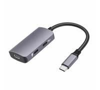 Gugxiom Adaptador de Gafas USB C a AR PD 100 W Carga Rápida 4K 60 Hz Adaptador de Carga y Reproducción Dual USB C para XREALRayNeoVitureThunderbird AR Gafas Aptas para Steam Deck ROG