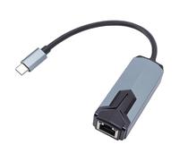 Gugxiom Adaptador USB C a Ethernet de Aluminio de 2500Mbps, Adaptador USB C a Ethernet de Alta Velocidad 2,5G Plug and Play para W OS X Linux