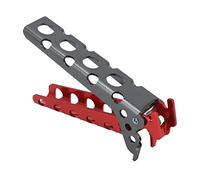 Gugxiom Agarrador de Placa Caliente para Acampar Anti Escaldado Abrazadera de Olla Caliente Sartenes de Camping para Cocinar, Levantador de Olla Agarrador de Olla de Camping (Negro y rojo)