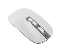 Gugxiom AI Voice Mouse para Mouse Inalámbrico GPT Bluetooth con Búsqueda de Entrada de Voz Ergonómica Recargable Inteligente para Computadora de Escritorio PC (White)