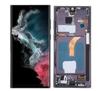 Gugxiom AMOLED para S22 Ultra, Pantalla LCD LED Digitalizador de Pantalla Táctil para S22ultra 5G SM S908B, Reemplazo de Pantalla LCD con Marco, Probado Antes del Envío (Verde
