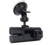 Gugxiom Cámara de Salpicadero HD de 3 Canales 1080P, Cámara de Salpicadero Delantera y Trasera con Pantalla LCD de 2 Pulgadas para Estacionamiento de Conducción de Automóviles