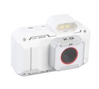 Gugxiom Cámara de Vlog 4K 48MP 48MP con Zoom Digital 18x, Lente Gran Angular y Luz de Relleno Externo, para Fotografía con Enfoque Automático, Cámara Retro 4K Ideal con Tarjeta de